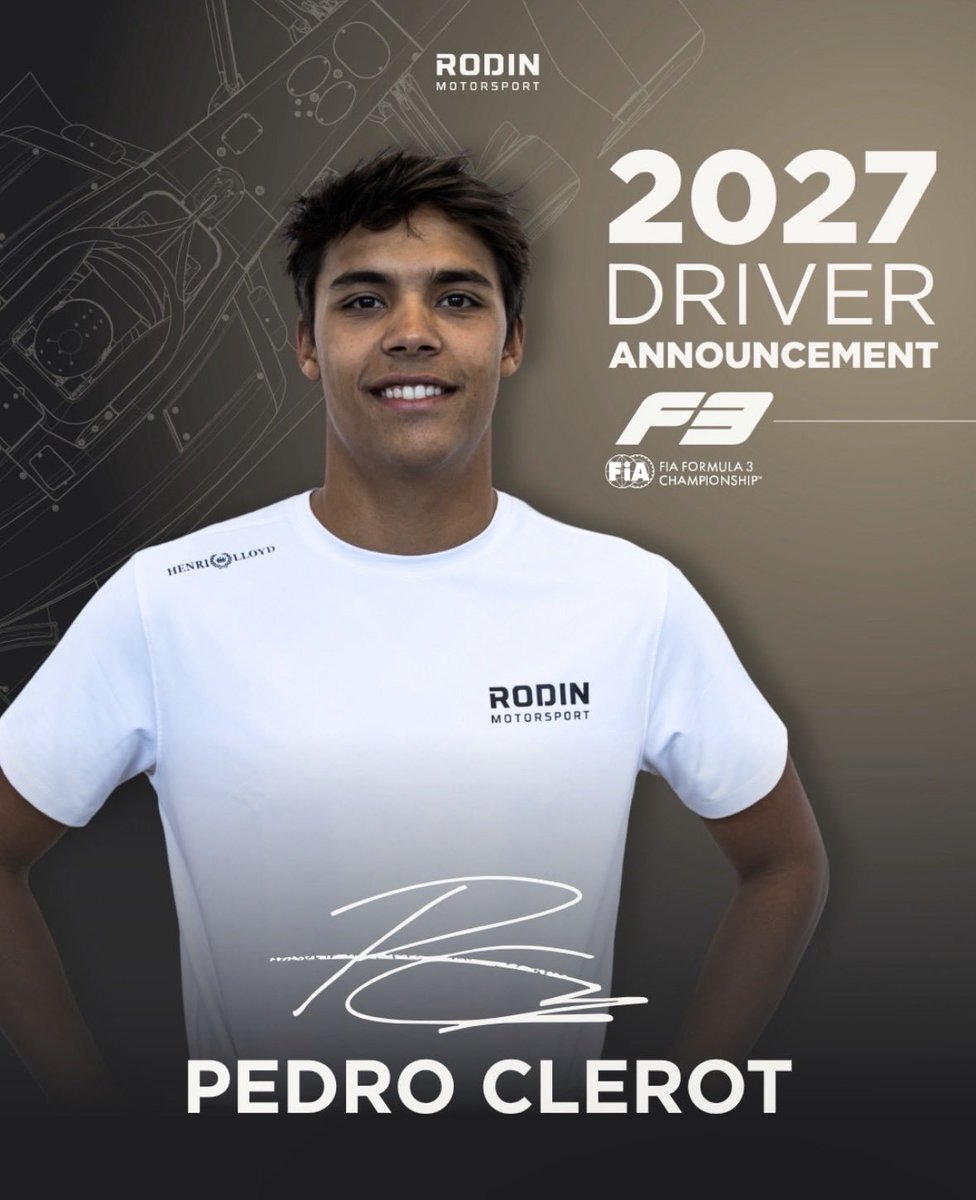 miko8373's tweet photo. Tak jak pisałem pzredwczoraj, Pedro Clerot oficjalnie kierowcą Rodina w Formule 3. https://t.co/9WJ2yVC5wJ