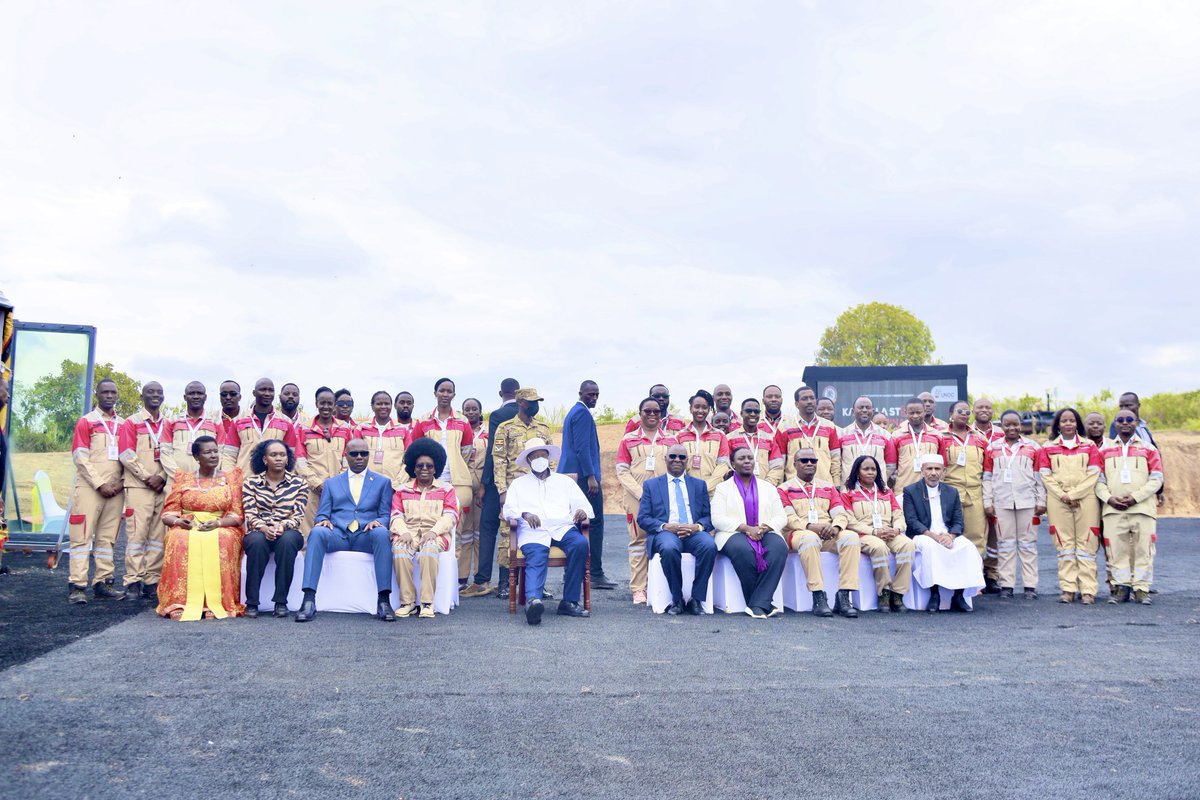 AshabaA's tweet photo. ⛽🇺🇬 Strengthening Uganda’s energy security and building for the future.

I was honoured to join H.E. President Yoweri Kaguta Museveni and other leaders at the groundbreaking ceremony for the Kampala Storage Terminal (KST) in Mpigi District, a significant milestone in the development of Uganda’s petroleum infrastructure.

With a planned capacity of 320 million litres, KST will serve as a strategic petroleum reserve and distribution hub, strengthening the resilience and reliability of Uganda’s fuel supply. Together with the upgraded Jinja Storage Terminal, Government and UNOC-managed storage capacity will rise to approximately 360 million litres.

Beyond storage, this investment has the potential to support local employment, enterprise participation and a stronger, more integrated petroleum value chain, including its future connection to the refinery in Kabaale.

As Uganda develops its petroleum resources, strengthening the infrastructure around them is equally important. This is about building systems that secure our energy needs today while laying a stronger foundation for Uganda’s industrial future. @MEMD_Uganda
@PNyamutoro @UgandaChamber @DrMusenero @irenebateebe @UNOC_UG @PAU_Uganda @KagutaMuseveni #KST