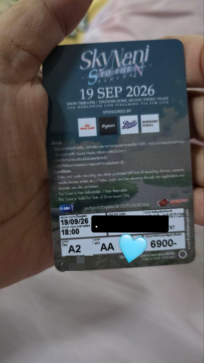 glnt35's tweet photo. WTS]
SKY NANI S to the N FANCON in Bangkok🇹🇭
Sep 19/20 
Tickets available
2x Zone A2   
2x zone B3
2x Zone C3

Local/ foreigners are invited 
Dm me to secure now
https://t.co/3uPiTT0Lvd

#SKYNANI 
#SkyNaniStoTheNFancon #SkyNaniFancon https://t.co/miGFkWqC4v