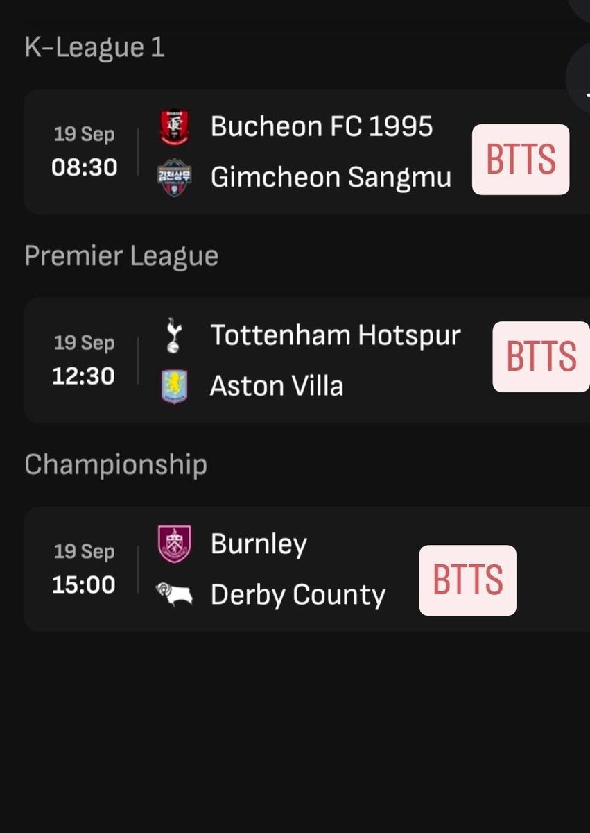 SoccerWinsOnly's tweet photo. Both Teams to Score Soccer Card
#Soccer #SportsBetting https://t.co/nzGfpTd6JP