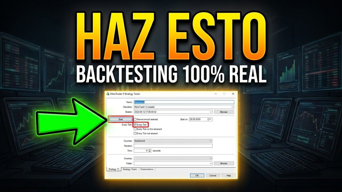 gueta_quant's tweet photo. Cómo configurar un backtest correcto en el Strategy Tester de MT5: modelo de ejecución, spread variable, walk-forward. Video + guía: https://t.co/ekt7MBTdsu https://t.co/vx17I0g0Zp