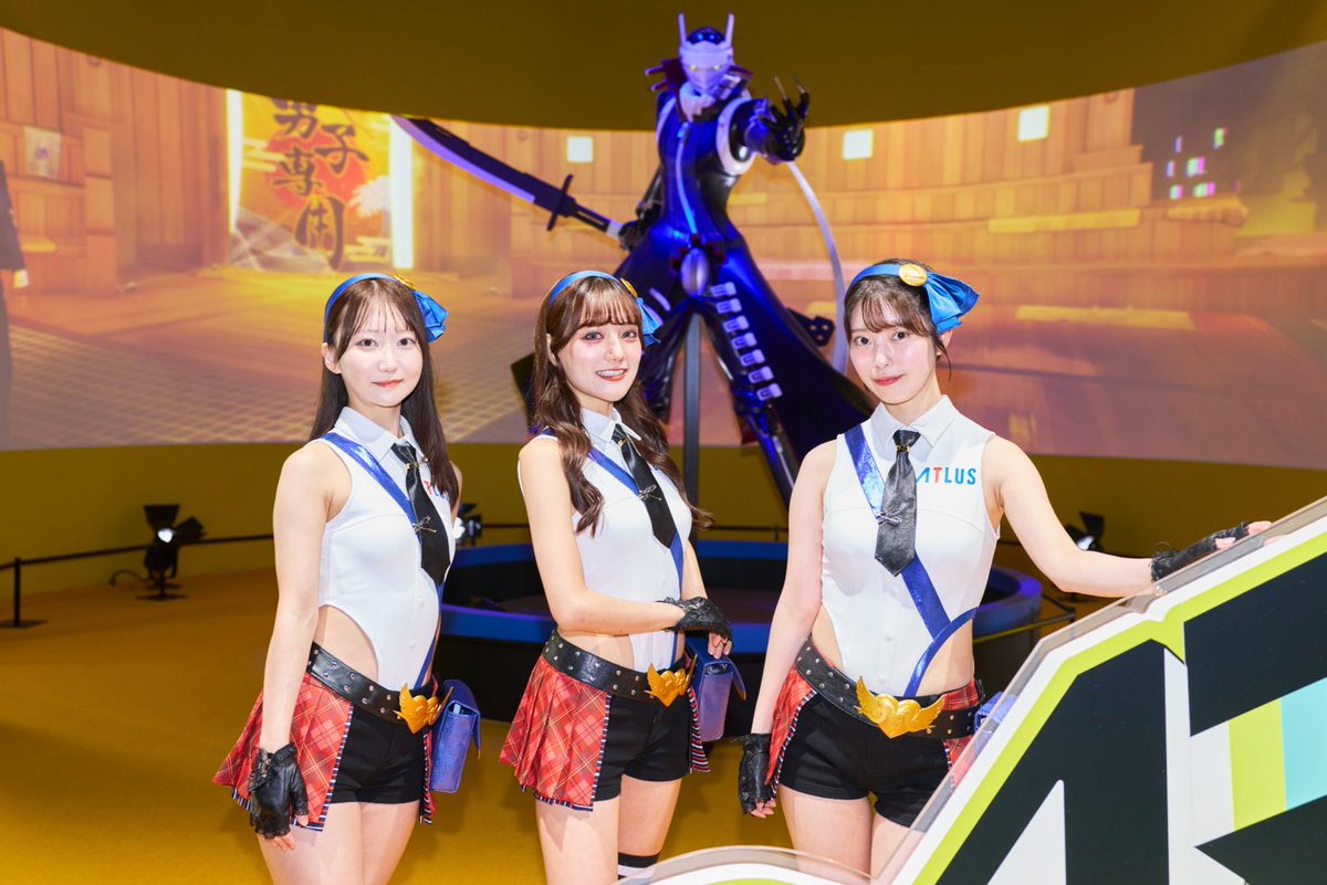 SEGA_OFFICIAL's tweet photo. #TGS2026 セガ／アトラスブース　コンパニオンのみなさま

各タイトルのコーナーにて、来場されるみなさまをお迎えします。
#segaatlustgs26 https://t.co/uhFoLqwwJs