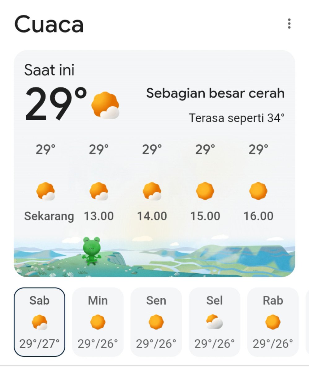 Xulijs_'s tweet photo. Seperti 34 🥴 #panas #cuaca https://t.co/KlvW5DqETi