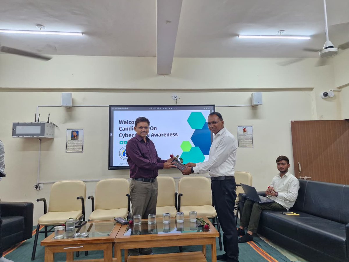 gbedvansda's tweet photo. 🛡️ Cyber Security &amp; Public Awareness
Government B.Ed. College, Vansda, in collaboration with the Cyber Crime Cell, Navsari, and Vansda Police Station, organised a Cyber Security &amp; Public Awareness on 18 September 2026. A total of 121 trainees and staff members participated. https://t.co/TmMq0VshQW