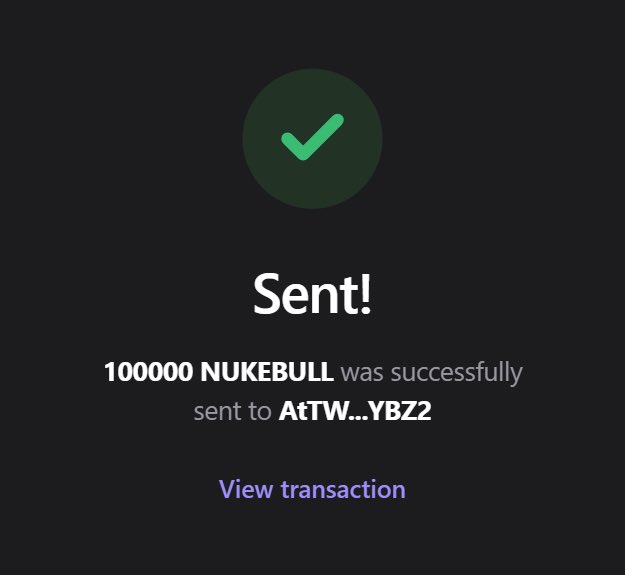 TwinTulips's tweet photo. Drop your Solana $SOL address &amp; RT ♻️ 

Every wallet will receive 100,000 $NUKEBULL🪂 

Like + RT♻️ pinned post 📌

First 555 wallets ⬇️ https://t.co/BBv6OQVDmu