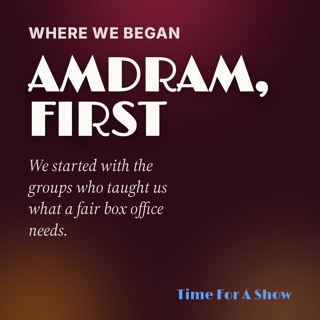 timeforashow's tweet photo. Time For A Show started with AmDram and community theatre. The groups who taught us what a fair box office actually needs to do. https://t.co/Algzve36lp