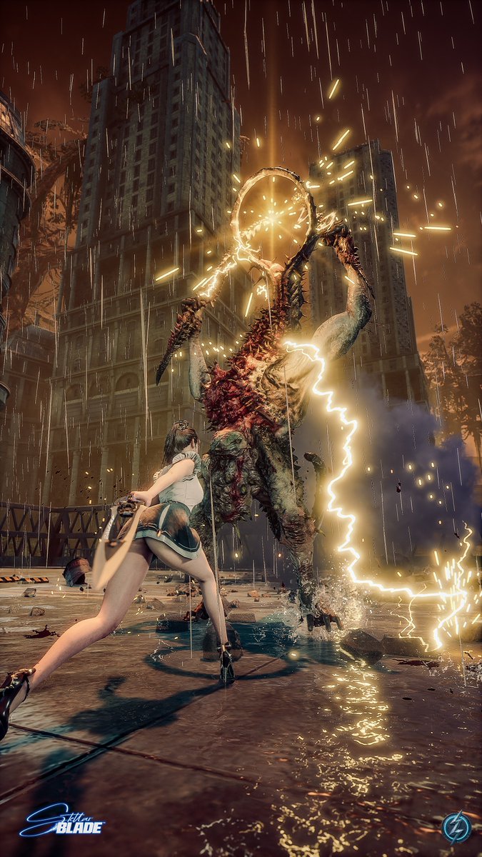 ZoomelloVP's tweet photo. Lluvia en el asfalto, 🌧️ 
trueno que envuelve a la bestia, ⚡ 
Eve no tiembla. ⚔️

@StellarBlade  

#StellarBlade #스텔라블레이드 #VirtualPhotography  #ステラーブレイド #ZoomelloVP          

(Capturas tomadas en PlayStation 5) https://t.co/gHxjd5s5Yz