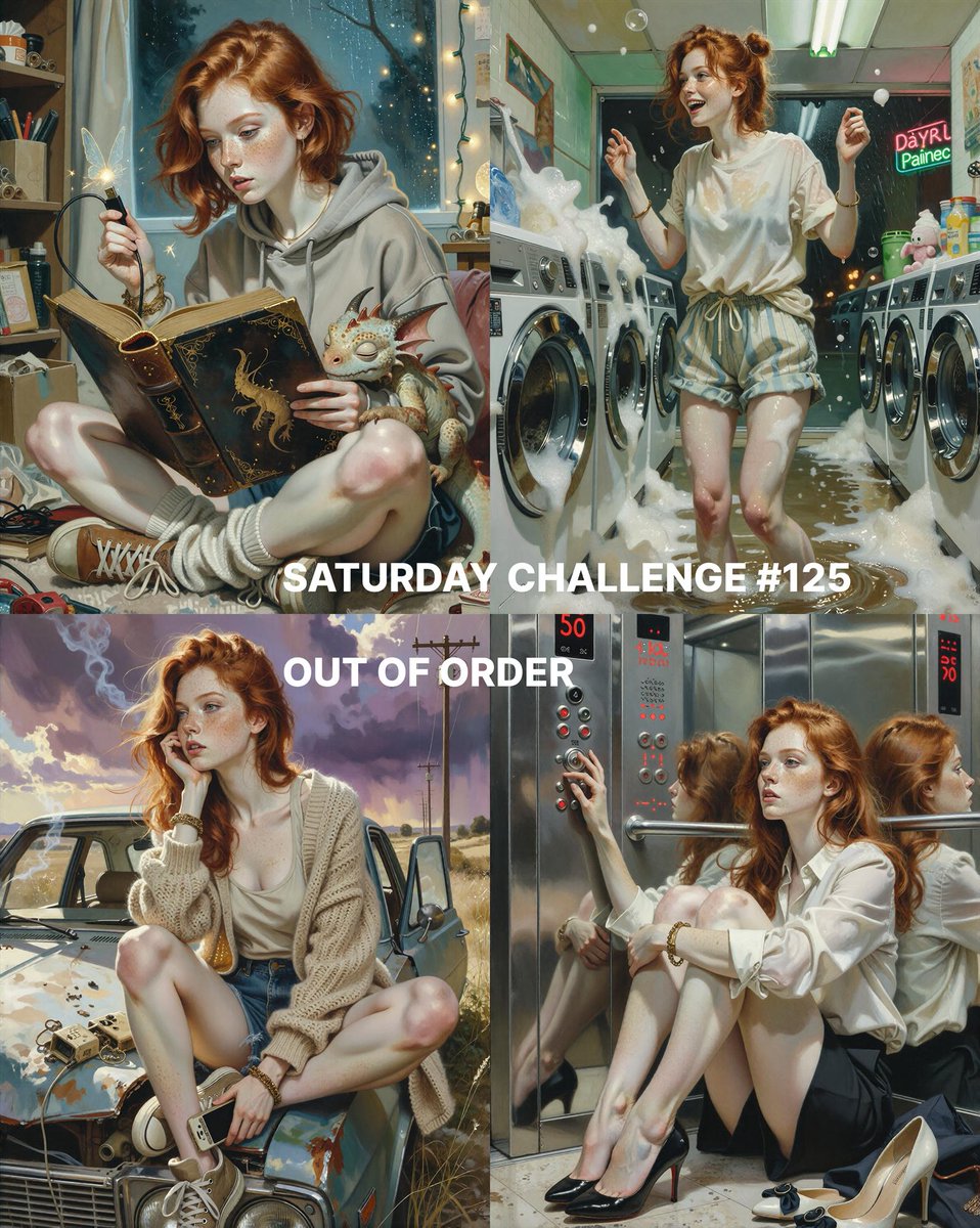 LudovicCreator's tweet photo. 🎨 SATURDAY CHALLENGE #125 🎨

VERY IMPORTANT :   First, be sure to follow ALL the rules described below. The image with more likes AND following ALL rules will decide prompt next week.    

 * RULES * :                                

Share only ONE image and ANY PROMPT YOU WANT, use ANY TOOL you want . NO QUOTE because this will be diluted and impossible de catch up. Share the prompt if you want to learn together   

  - The theme is : "  OUT OF ORDER   " by @NayaVerseee

Image covers  by @NayaVerseee

(in comments )

I won't ask to tag people , do as it please you , I just want people to be free , no pressure no obligation
1/2
