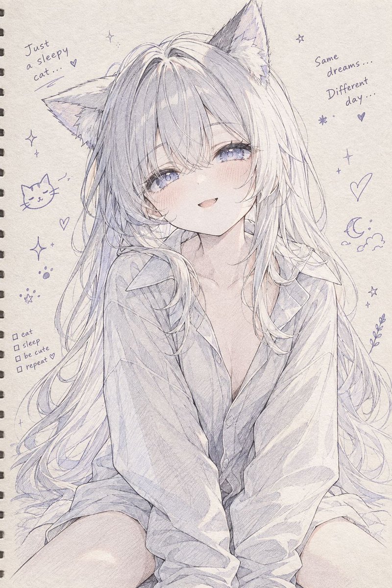 LadyRose7351's tweet photo. “Soft light, quiet dreams, and a little bit of magic in her eyes. ✨🐾 
#AnimeArt #AnimeIllustration #CatGirl #DigitalArt #AnimeArtist https://t.co/3HIqwAF0Z2