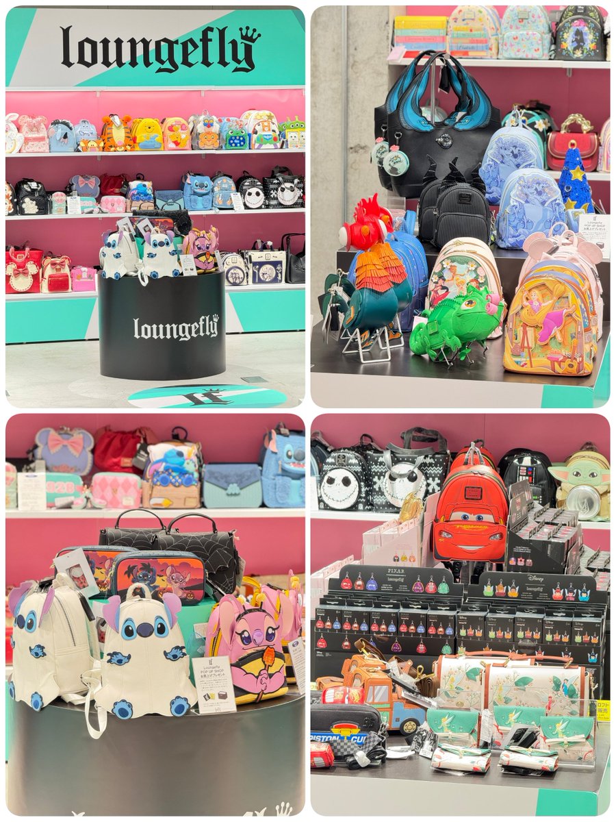 tdr_415's tweet photo. ━━━━━━━━━━━━
#ラウンジフライ
「Loungefly POP UP SHOP」
✎𓂃9月19日～10月25日　開催

本日よりスタート！
先行販売のブラインドボックスや世界同時発売品をはじめ、バッグや小物などを販売⋆˙⟡

📍銀座ロフト
https://t.co/ruQCiMG0lF
©#Disney https://t.co/eFhwdKIaYO
