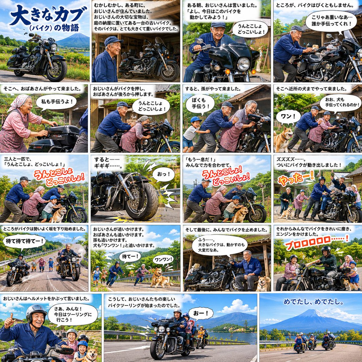 masaruL150S's tweet photo. チャッピーにHONDAのネタやらせたらカブどころか普通に大型バイクネタ出してきて大横転 https://t.co/GAKxRKjYOr