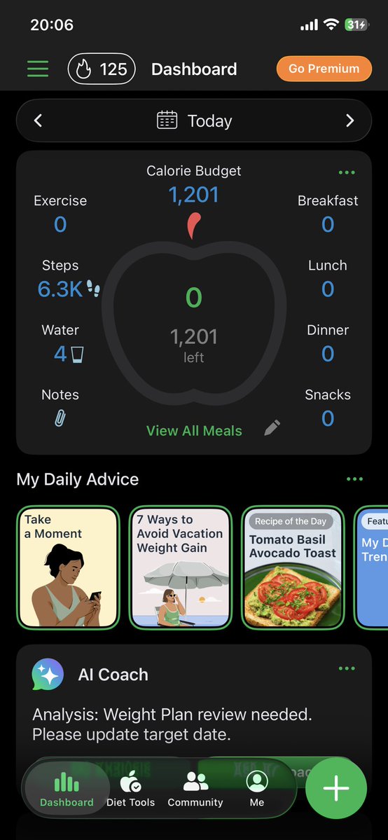 toxicyurilover7's tweet photo. sep 18th!
intake: 0 fasting 
water: around 32 oz
steps: 6.3k https://t.co/3yHqer1vCN