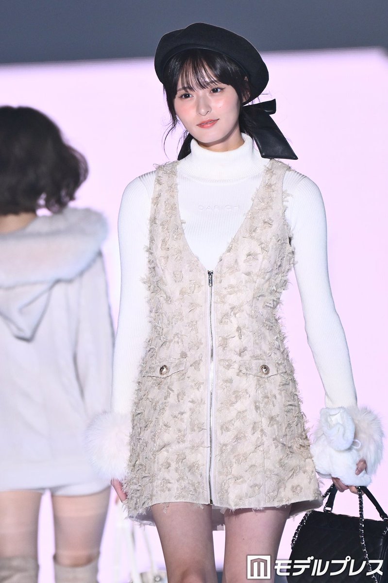 modelpress's tweet photo. 【❤️TGC 2026 A/W❤️】

乃木坂46遠藤さくら、黒ベレー帽×大きなリボンがアクセント「お人形さんみたい」🖤🎀
https://t.co/cmZBMw8a4L

#マイナビTGC #TGC https://t.co/d7fuvm22Ca