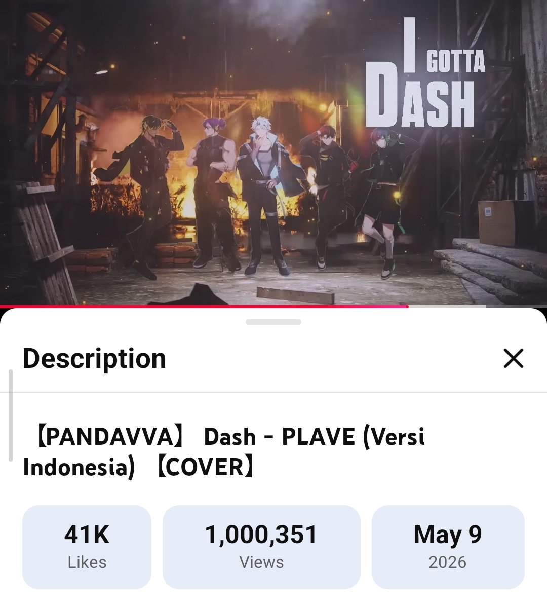 miueoz's tweet photo. COVER DASH UDAH 1M..  HAPPY 1M VIEWS #PANDAVVADash https://t.co/IjUwHe9EzV