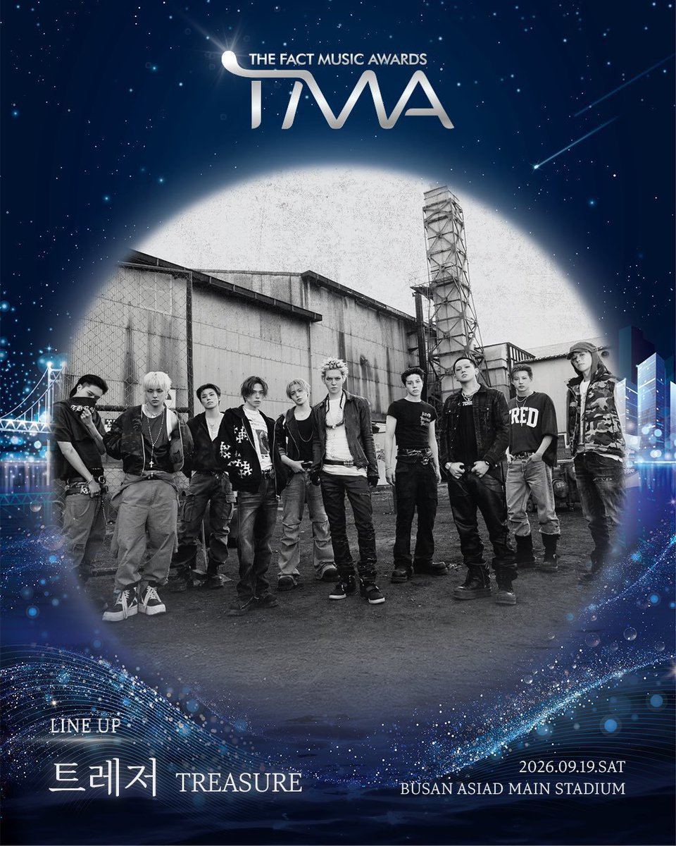 hayeorieee's tweet photo. treasure will be performing at 2026 the fact music award in busan (TMA) today, also jihoon special collab stage!

📌 red carpet: 4pm kst
📌 award ceremony: 6pm kst
📌 watch live:
- https://t.co/9CgtlV9LWE
- https://t.co/2iwnlYgzgb https://t.co/RfhYpQwK3T