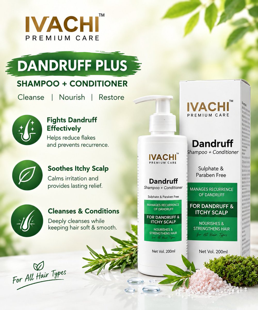 IIvachi's tweet photo. ✨ **Goodbye Dandruff, Hello Healthy Hair!** 🌿

Seeing good results in just **1 week!** 😍 Say goodbye to dandruff and hello to a cleaner, fresher, healthier-looking scalp with Ivachi Dandruff Plus Shampoo. 🧴💚

Your journey to a dandruff-free scalp starts here! ✨ https://t.co/Ok4BwuobMb