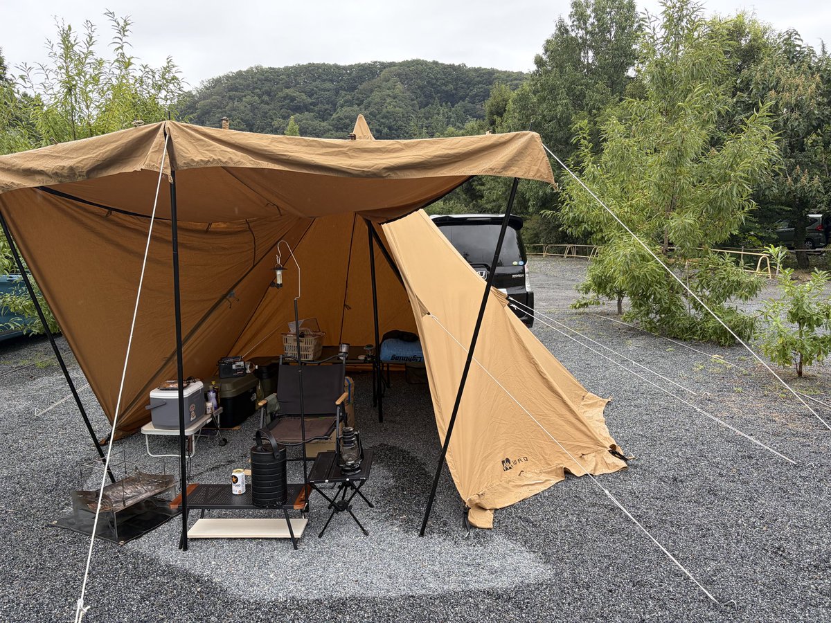 doramisanmo's tweet photo. ソロキャンプデビュー戦です🏕️ https://t.co/Sf7eH8b26x