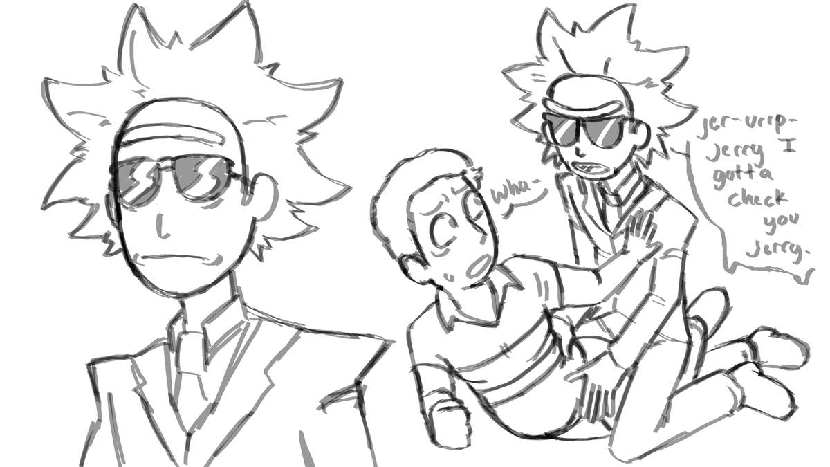LarrytheChum's tweet photo. first post kinda nervous 👀 #jerrick #jerrysmith #ricksanchez #rickandmorty https://t.co/H1ZOkAdCNY