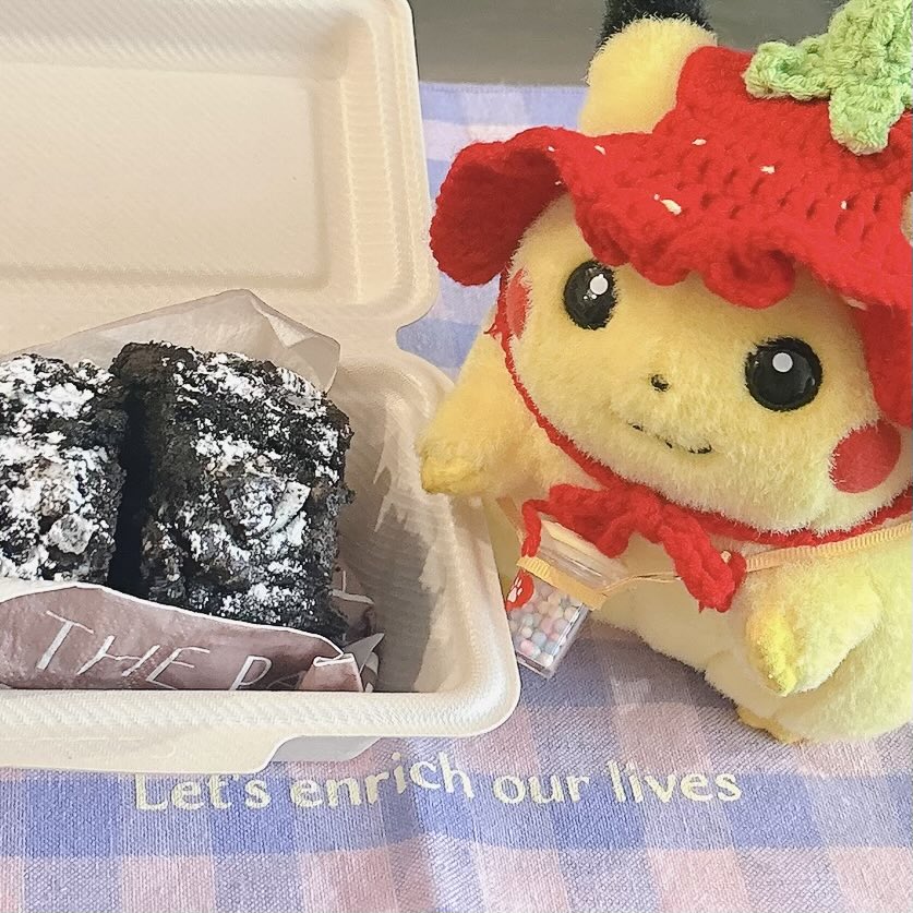 pikachan07's tweet photo. 手作りおやつ食べたよ♪
ブラックココアだよ！少し大人な気分〜 https://t.co/QpEeXZW2Xj