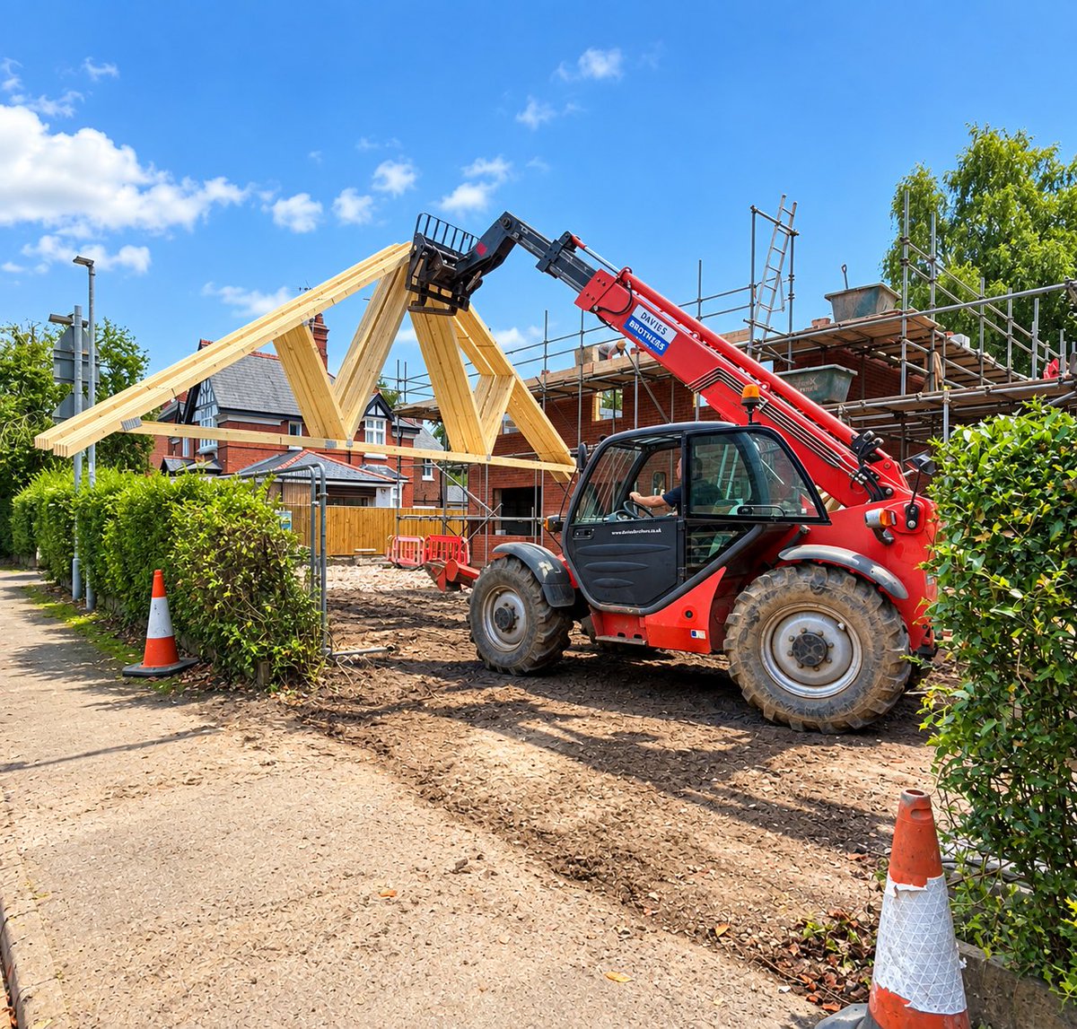 DaviesBros's tweet photo. Belgrave Gardens - Good progress at 2 large luxury Homes in Wrexham https://t.co/URUF6WsNWK