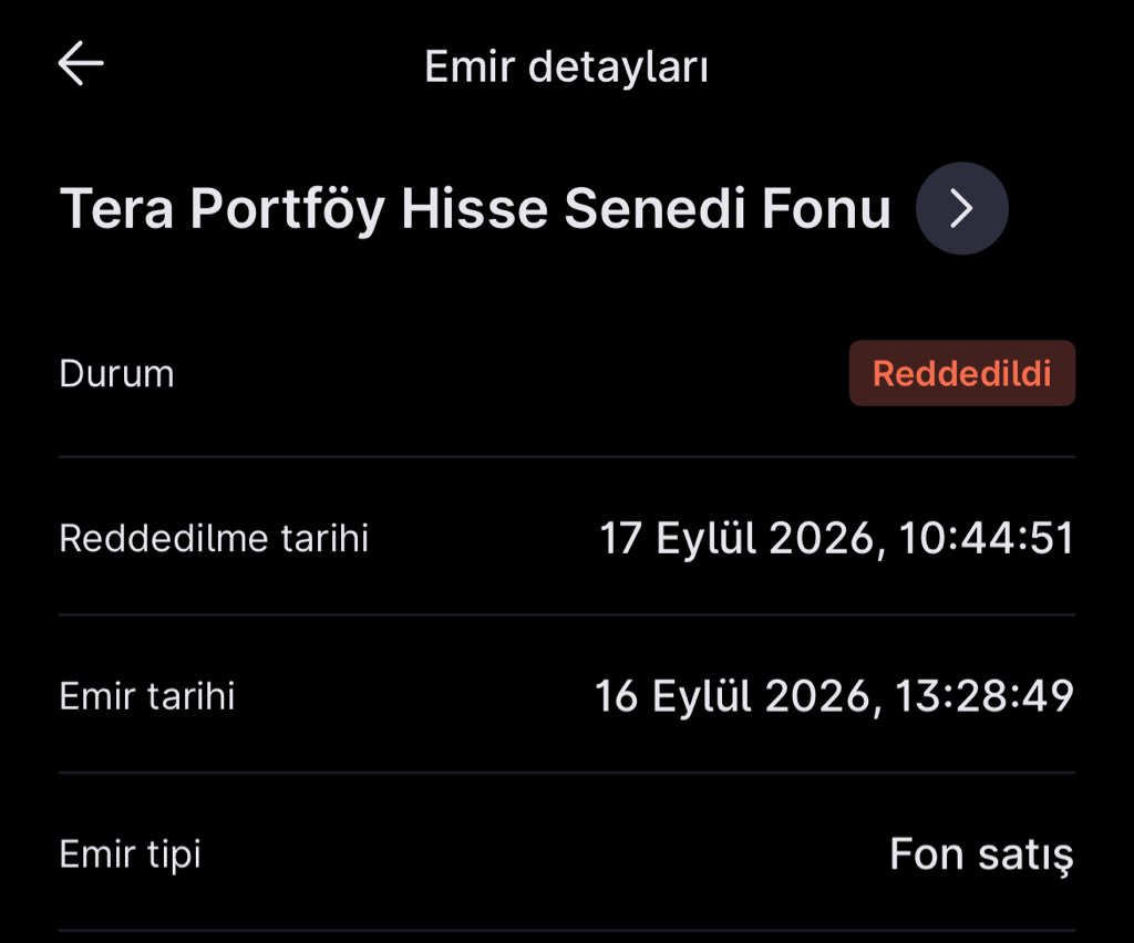 DemirBorsaa's tweet photo. MİDAS REZİLLİĞİ !

16 Eylül 13.28'de verdigim THF satış emri neden TEFAS'a iletilmedi? SPK
57/1708 m.6'ya göre iletilmiş fakat gerçekleşmemiş emir tutarı fon borcu sayılıp öncelikli ödeniyor. İletilmemesi beni alacaklı yerine pay sahibi bırakıyor. 
TEFAS emir numaramı bilmek istiyorum.

Termos ve çay alsaydık bari.

@getmidas #Borsaİstanbul #thf #fon #hisse