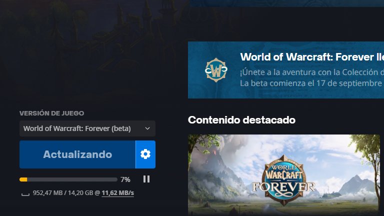 Zhandtv's tweet photo. Empezando a descargar la beta de World of Warcraft: Forever 👀7% y contando...

Nos vemos en Azeroth. 

#WorldofWarcraft #WoWForever https://t.co/ZR1RWqqr5e
