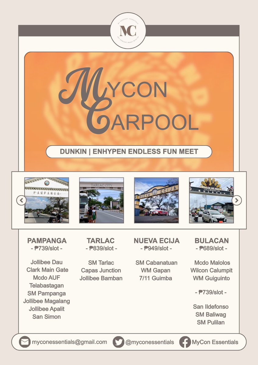 myconessentials's tweet photo. WTS LFB PH
ENHYPEN x Dunkin Fun Meet Carpool
๐Pampanga | Tarlac | Nueva Ecija | Bulacan
Further details are posted below.
If you wish to avail slot/s, kindly fill out this form: https://t.co/RyuRoBbVap
๐ท๏ธ vanpool service shuttle moa arena
#DunkinPH_ENDLESS #ENHYPEN https://t.co/GKUZ99Irvp