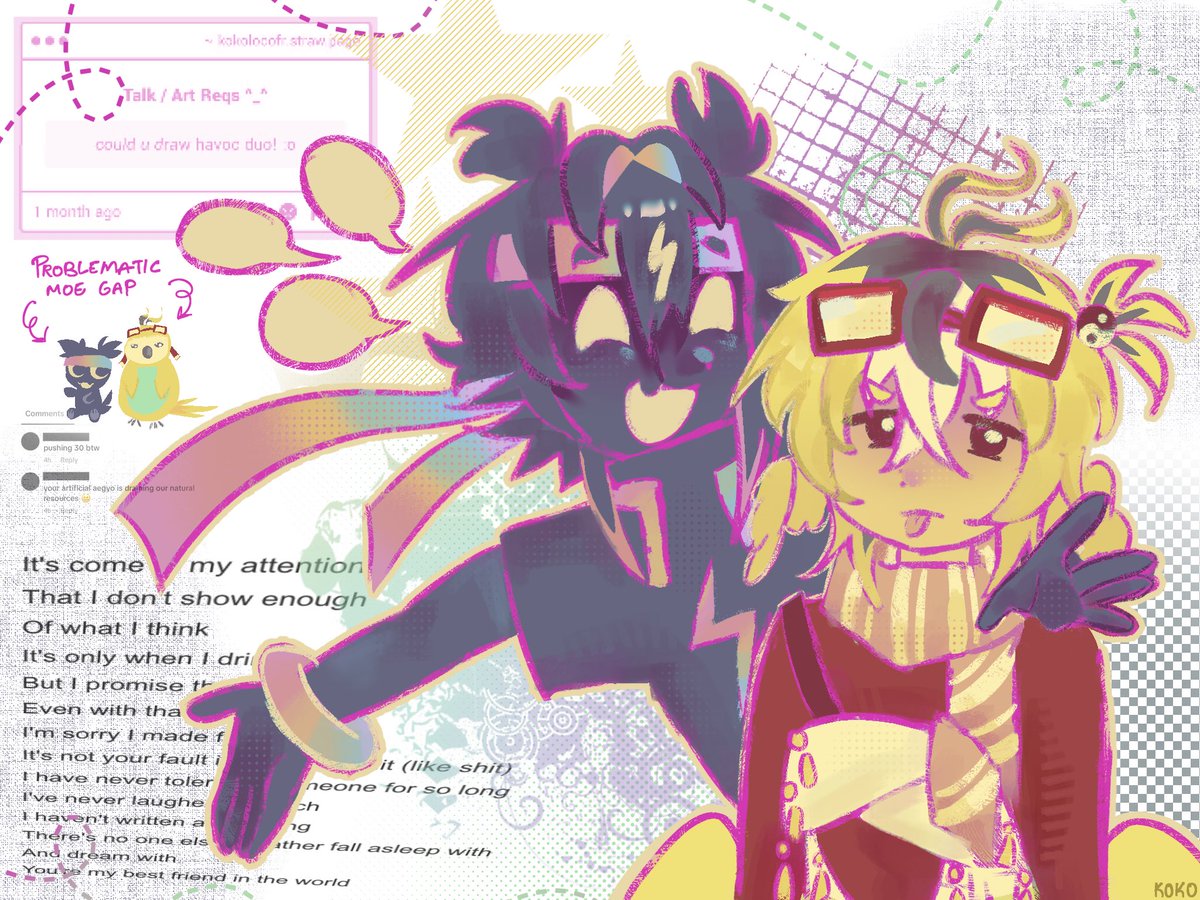 kokolocofr's tweet photo. finally working on sp requests 👀👀👀 #spokeisherefanart #parrotx2fanart #havocduo https://t.co/cBJsJxf5ZY