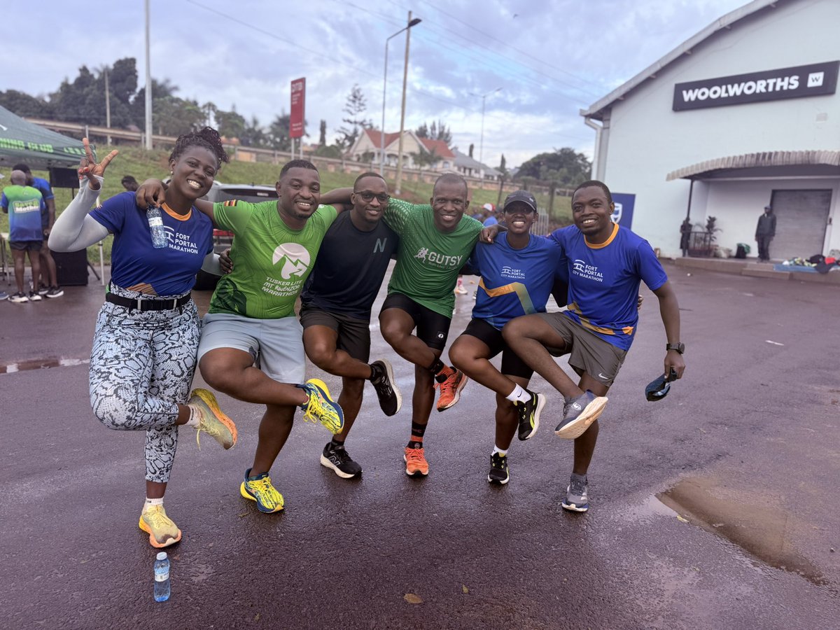 CMasiga's tweet photo. It rained hard but we showed up harder… this season has taught me that rebuilding anything is harder that staying consistent and showing up. Interestingly this applies to all spheres of life… @BenonSengendo was the pacer for the day then @MosesRutahigwa retained his position as the content creator… it’s a good start to Saturday @gutsybunch
