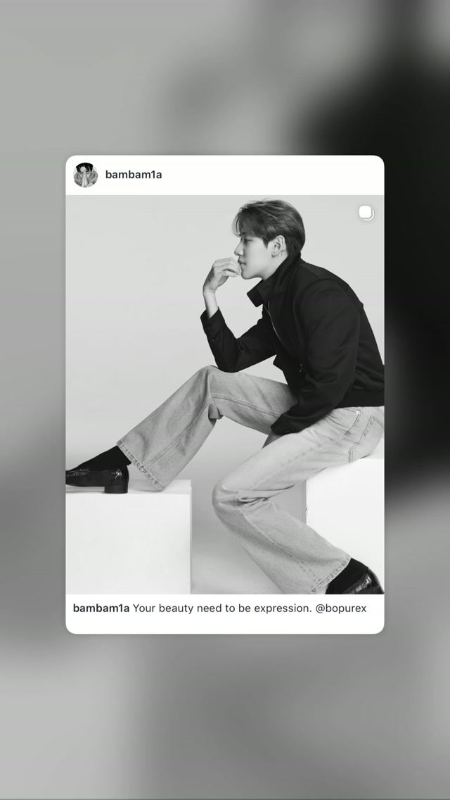 BamBamBooster's tweet photo. 260919 | BamBam’s IG Story Update 

BamBam แชร์โพสต์ BO PURE X ลงใน IG Story ของน้องนะคะ ตามพิกัดจากน้องเข้าชมโพสต์ กด Like คอมเม้น รีโพสต์และแชร์กันค่ะ 
🔗 https://t.co/v55rNZpLyf
🔗 https://t.co/iAOqh38cRA

#BoPureXxBamBam #BoPureX #SeeMoreMe #XpressionBeauty 
#ดูดีฟีลลิ่งได้เป็นตัวเองได้สุด 
#โบแรกโบแบมแบม 
#BamBam #뱀뱀 @BamBam1A