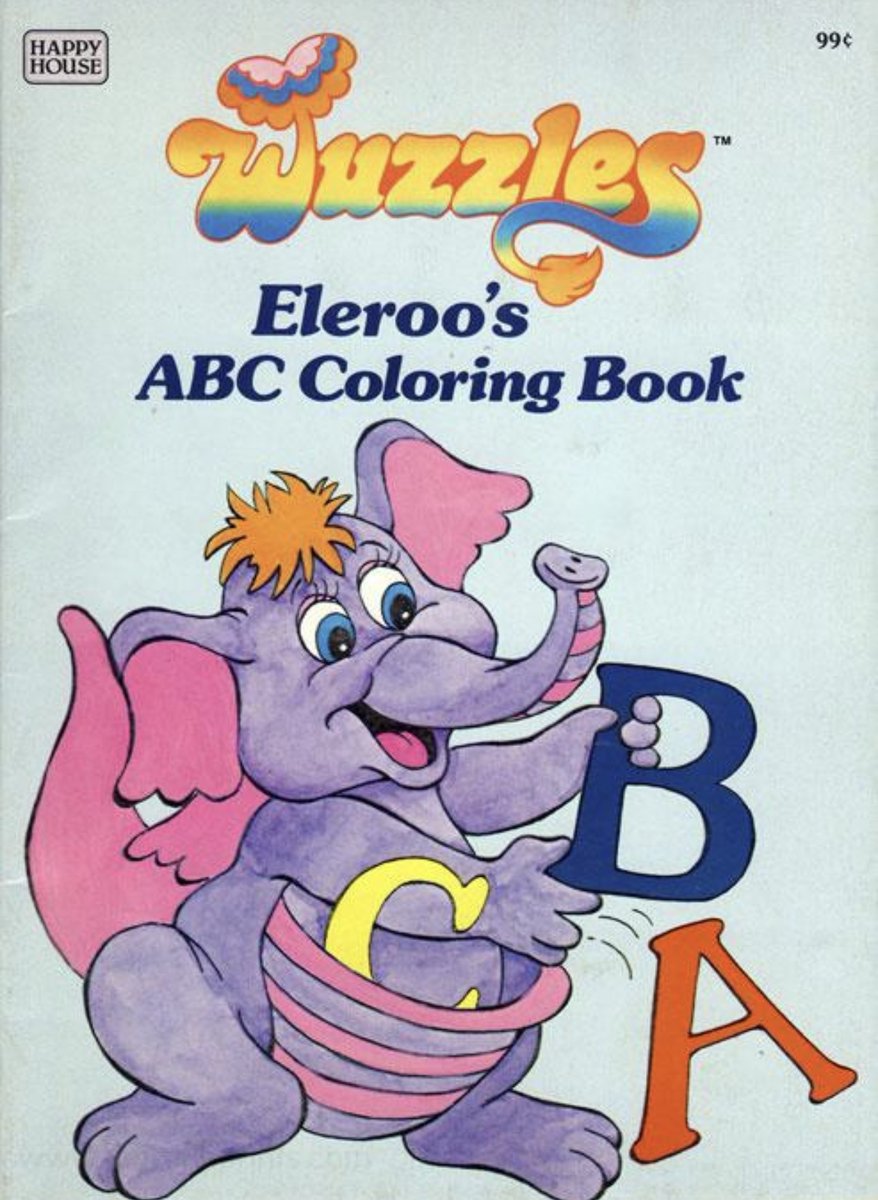 toys_retro's tweet photo. The Wuzzles! 🐘💜 Remember Eleroo’s ABC Colouring Book?
#TheWuzzles #Eleroo #80sCartoons #DisneyNostalgia #VintageDisney #RetroCartoons #ChildhoodNostalgia https://t.co/h4L3uUKkhe