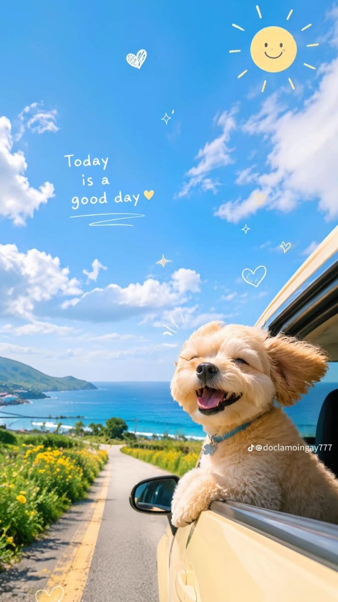 NatureDailyHQ's tweet photo. Windows down, ears in the wind, and pure happiness on the horizon. 🐶🚗✨ https://t.co/9hNY93Atwx