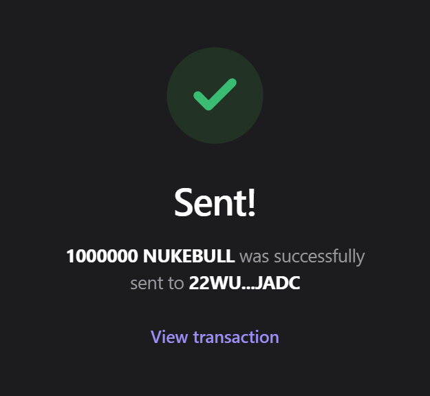 TheNukeBull's tweet photo. Claim $500,000 - $NUKEBULL Airdrop 🎁 

$NUKEBULL will list Soon on $Solana ⏰ 

✅ Follow us
✅ Like + RT pinned post 📌
✅ Comments $SOL   address + ♻️

Every wallet get 1,000,000 $NUKEBULL🪂 https://t.co/ugevvYy4pb