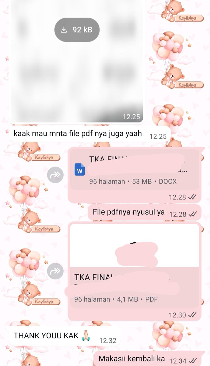 keylishyaa's tweet photo. JOKI FORMATTING
Tiap hari pasti selalu ada 2-4 cust yg joki perapihan skripsi/proposal/makalah/tugasnya π₯Ή Ini karena harga joki formating di aku murah dan bisa revisi gais. Jadi banyak cust yg order & repeat order mulu π€π
#jokiformatting #jokiperapihan #dafis #margin #dafpus https://t.co/SwebcmL4Q7