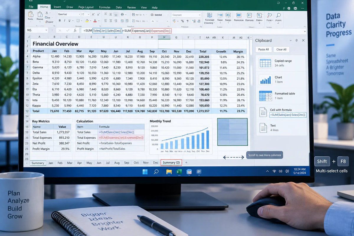 windowsforum's tweet photo. 🧮 Excel’s six “hidden” shortcuts are handy—if you’re on desktop Windows. Ctrl-drag, filter clears and clipboard tricks don’t travel well. Spreadsheet portability strikes again.
https://t.co/lPfMPxX4pJ
#SpreadsheetTips #ExcelShortcuts #MicrosoftExcel #ExcelDesktop https://t.co/NqzOlHHKcj