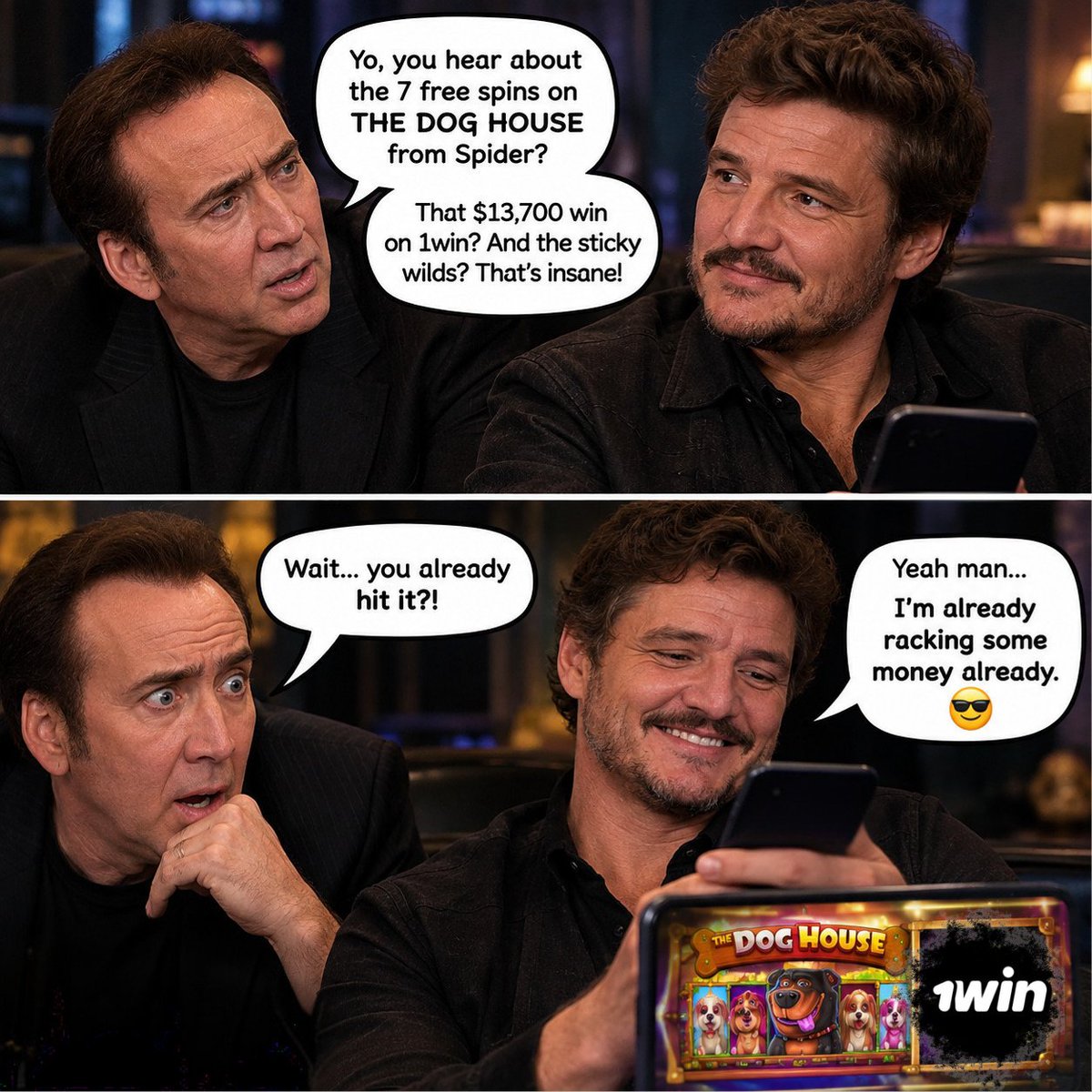 AnthonGregori's tweet photo. Spider really looked at those 7 free spins and said “yeah, we’re not leaving empty-handed” 😂

$13,700 on THE DOG HOUSE is crazy work.

Sticky wilds + multipliers doing overtime and suddenly the balance is looking very different.

Now I’m curious… who’s getting the next big hit on @1win ? 👀

Why not you? Get started and let the spins tell the story. 

https://t.co/cFofghxWZR