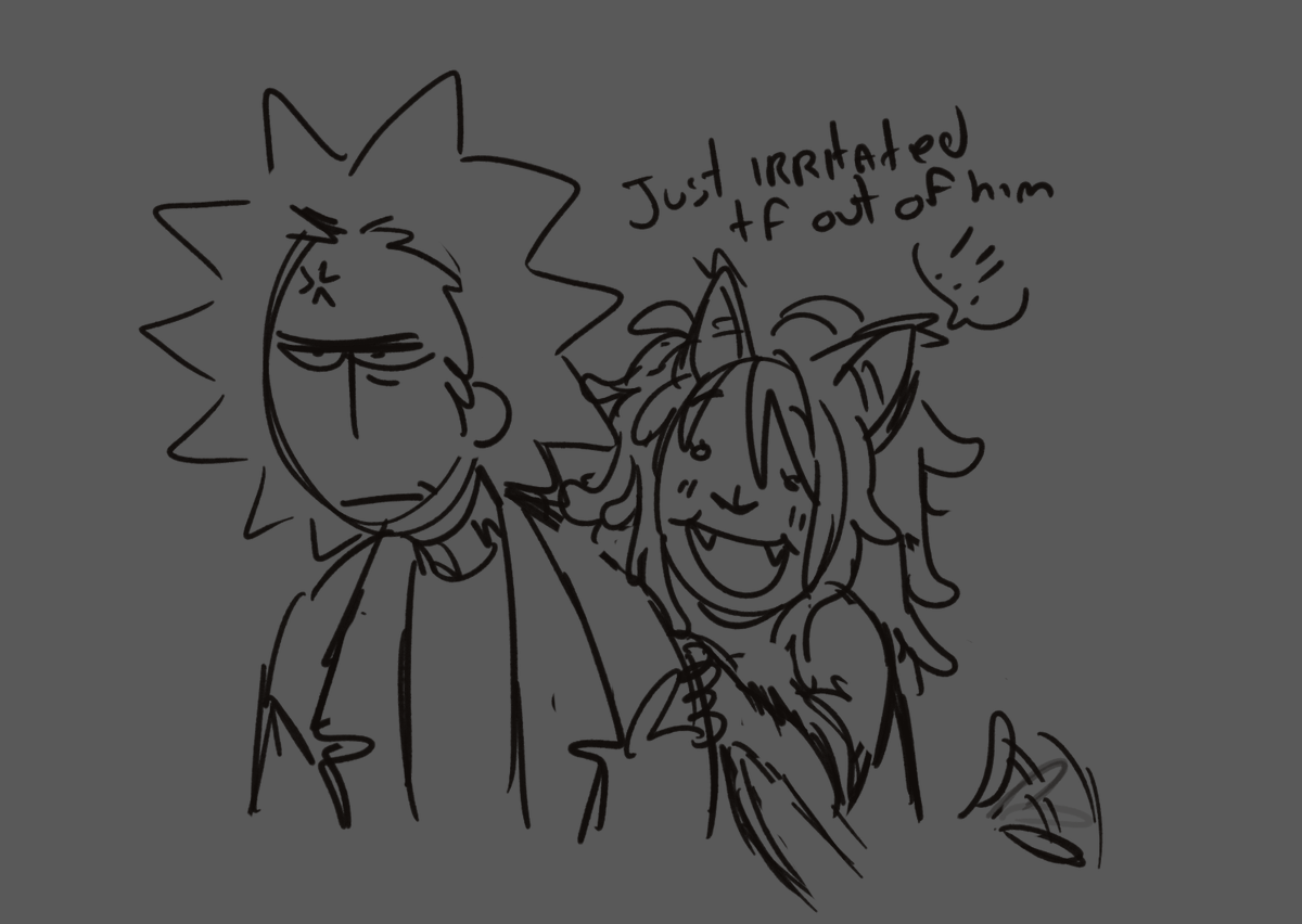 WOUNDEDANIMAL00's tweet photo. My r&amp;m yumesona got a redesign a while ago 🥹 Its name is Valium and I love them... yes i ship with Bp and Rick and yes it is lowkey an evil situationship https://t.co/BNvGB6P2yq