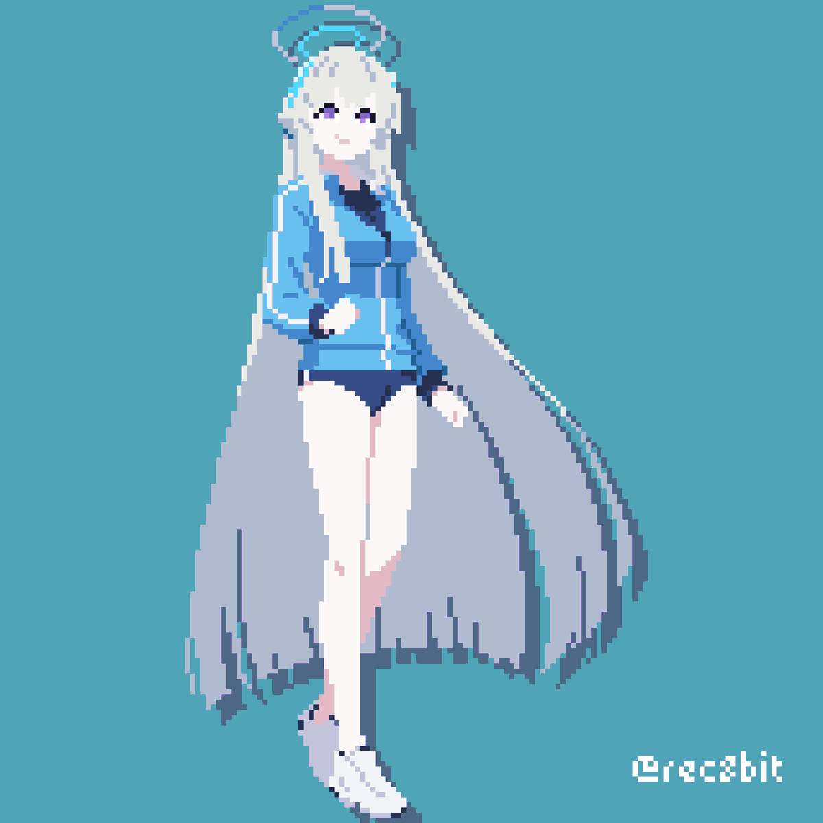 rec8bit's tweet photo. 🔷生塩ノア / Ushio Noa

#BlueArchive 
#pixelart https://t.co/54vdIwIk8o