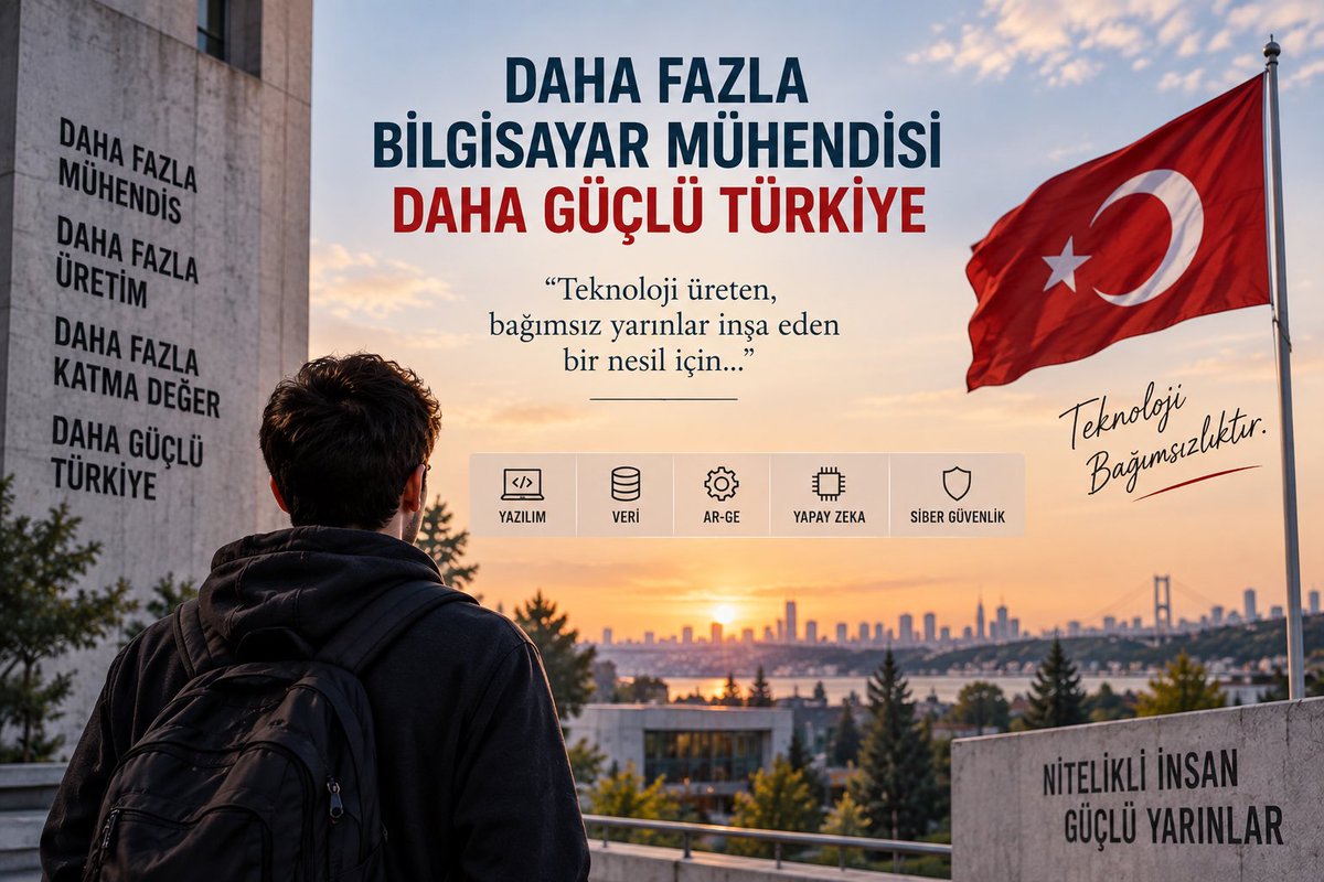 Kerim614199's tweet photo. Sayın Bakanım, teknoloji üreten ve geliştiren genç mühendisler olarak biz de ülkemize katkı sunmak istiyoruz. Bilgisayar mühendisliği kontenjanlarının ve kamudaki istihdam imkânlarının artırılmasını arz ediyoruz.

#BilgisayarMühendislerineKontenjan
#BilgisayarMühendislerineMerkeziAtama