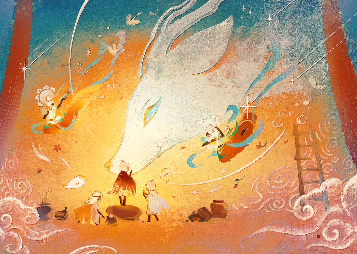 qhj_yuzuki's tweet photo. 欢迎回来🌙
#skychildrenofthelight
#thatskygame
#thatskygamefanart
#光遇 #waterink
#daysofmoonlight https://t.co/e3nRNJlYir