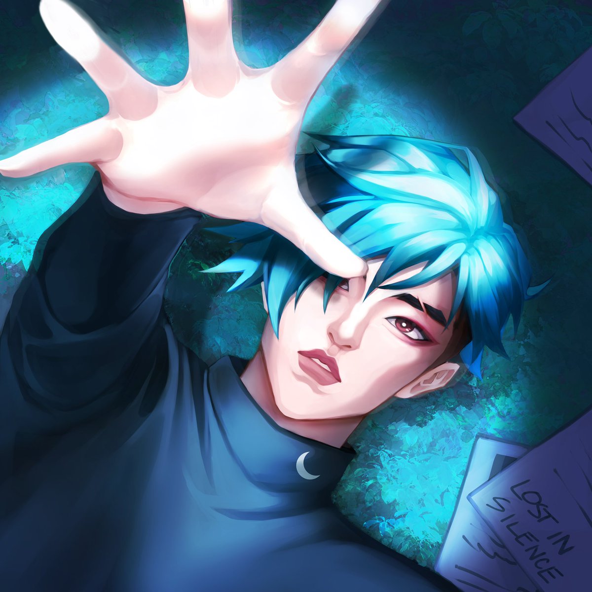 marcusbskeen's tweet photo. I choose to believe this is a parallel 

(lost in silence art by @sorrowtalks) https://t.co/p4kGxo4xmt