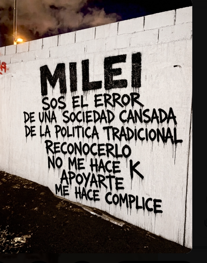 CELANGUASCO's tweet photo. GOBIERNO TERMINADO  @JMilei https://t.co/c0VIvlx5c0