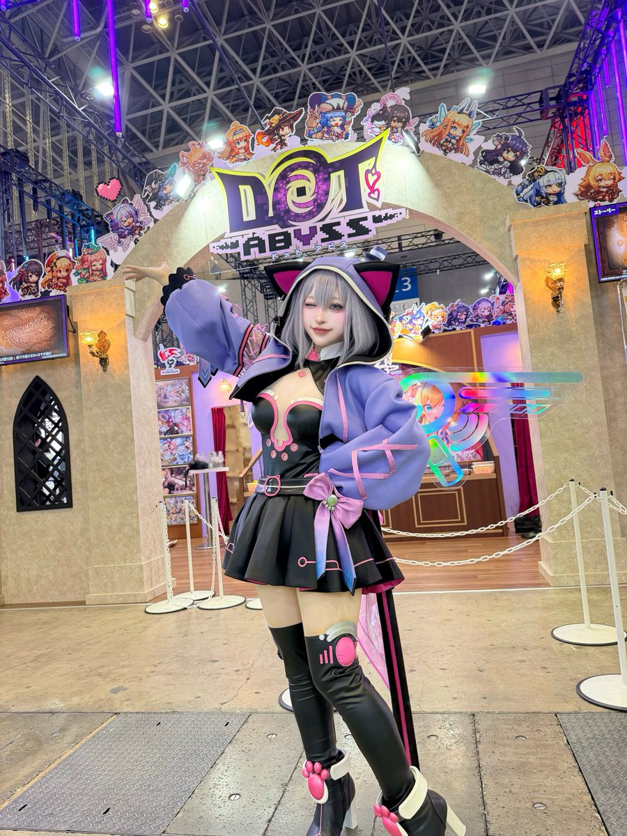 KinoYukigami's tweet photo. #TGS2026 3日目ありがとうございました🩷

ブースではゲームをクリアするとドットアビスのロゴ入りエナドリが貰えちゃうのでぜひチャレンジしてみてください😼✨

#DMMGAMES
#ドットアビス https://t.co/zcHf9USDSr