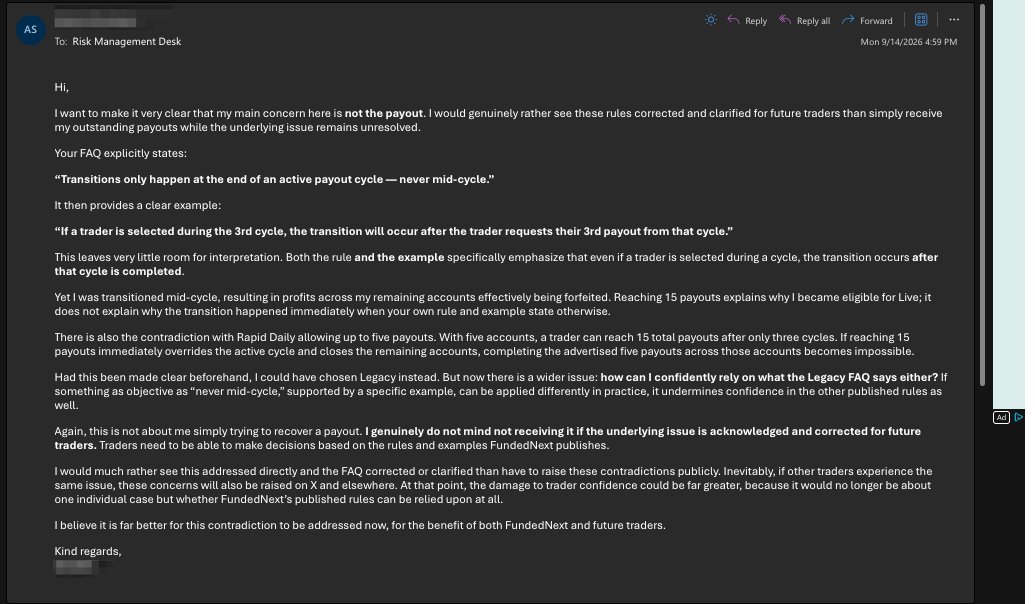 initials0ut's tweet photo. @theproptruth @fnfutures As you can see here bro i made it clear how damaging this could be to traders but they simply do not care at all. @fnfutures https://t.co/HJvewiL5Jx