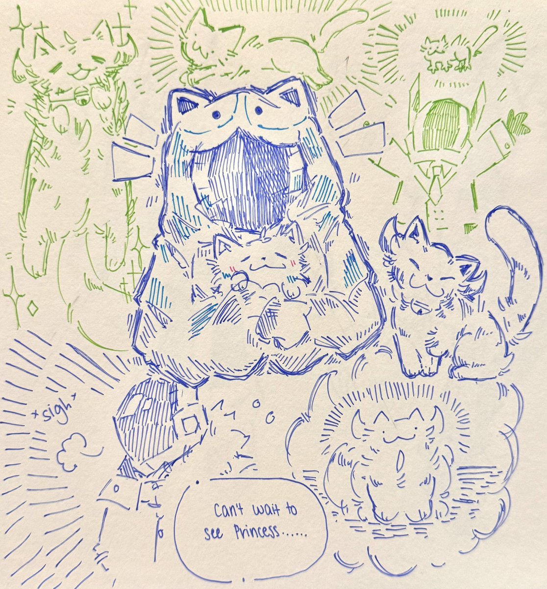 caffubrownie's tweet photo. I went to a cat cafe today :3 #phightingart #phighting https://t.co/yFr6mnRHvx