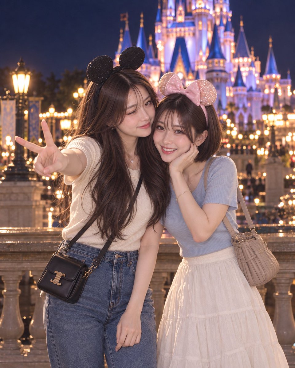 sara_saki_jp's tweet photo. 帰りたくないので、今日はここまで🥹🏰

また来ようね。

#AI美女 #AIart #AI写真 #ディズニー #旅行 https://t.co/5yjukdRmZU