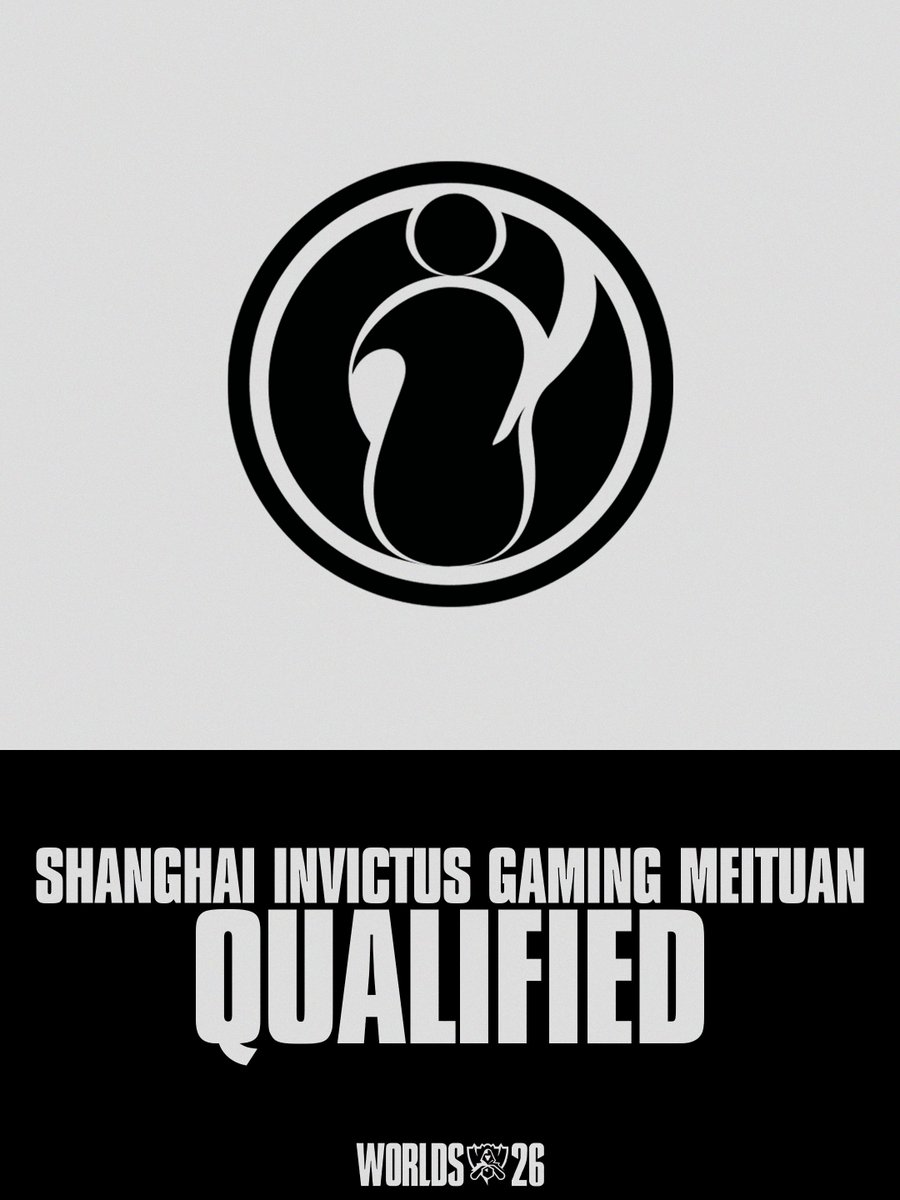 lolesports's tweet photo. THEY'RE BACK:

Congratulations to @invgaming on qualifying for #Worlds2026! https://t.co/GtHpPxsbol