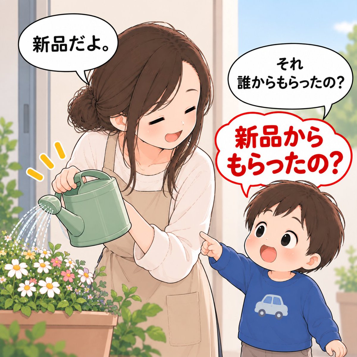 funnyboysmama's tweet photo. 普段いかに言葉足らずか3歳児に教えられてる母。
#男の子育児 https://t.co/iH8sq5bQOl