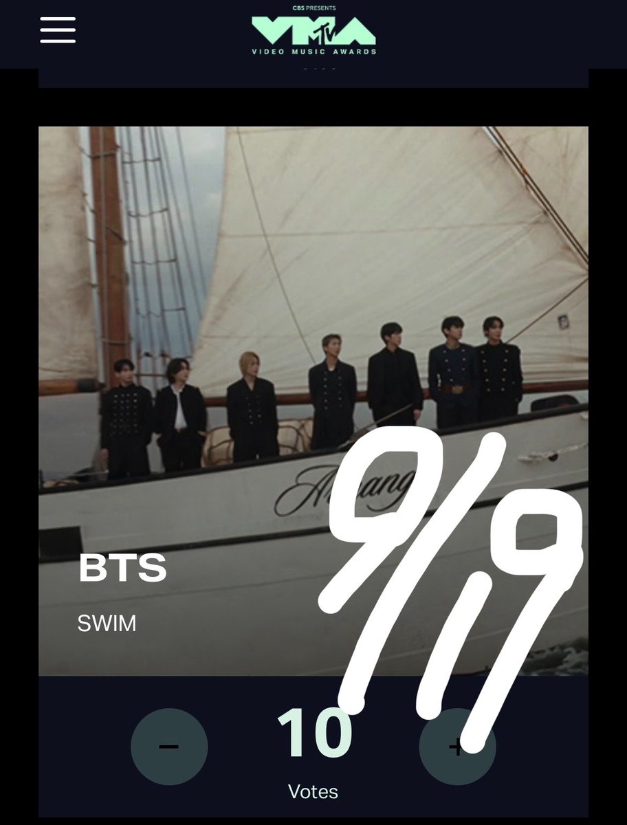 2Qyfzo's tweet photo. #VMAs ๆ็ฅจใฏ9/26ใพใง"ๆฏๆฅ"ๆจใไบ
<ๅๅ2:00-3:00ใใฏใผใขใฏใผ>
ๅคๆดใใใฎๆนใ20็ฅจๅ
ฅใใใใฃใณในโจ
๐ณ๏ธ https://t.co/vEgskTNKFA
ใSWIMใ
๐ Song Of The Year ใSWIMใ
๐ Best Kpop
#BTS #SWIM #VMAs2026 https://t.co/GidzgU6Not