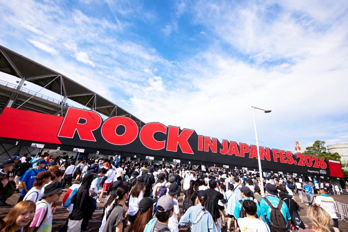 TheJapanStage's tweet photo. 🎸 ROCK IN JAPAN FES. 2026

📅 9月19日(土)
🎟️ 配信チケット��特設サイトへ
🔗https://t.co/6X7Ozv4v9s

🎤 本日の出演アーティスト
Vuat
ねぐせ。
DISH//
Novelbright
KANA-BOON
11:45Chevon
マルシィ
＝LOVE
Number_i
DJ和
超特急
muque
jo0ji
yama
CUTIE STREET &amp; more

#RIJF2026 #ロッキン https://t.co/F8nFohtVby